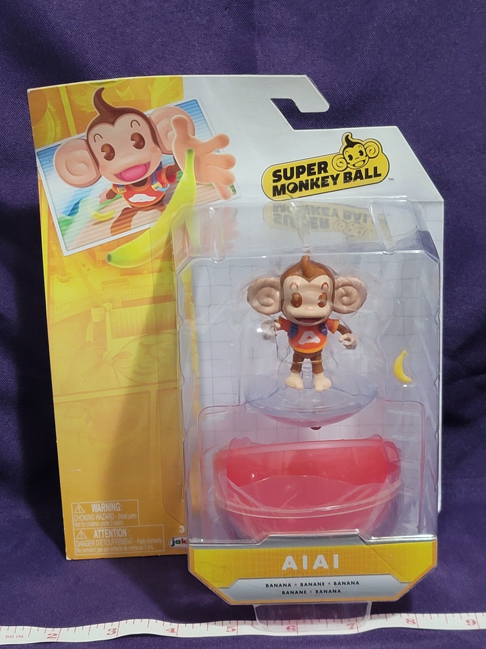 Super Monkey Ball Aiai Figure - Brown & Red